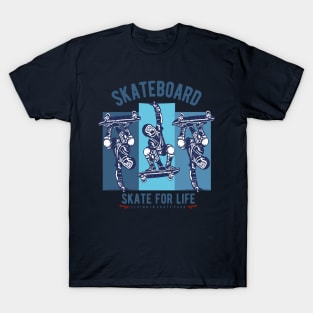 Skateboard skate park - Skater for life T-Shirt